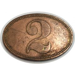 2 Peso - Miramar coffee harvester token