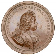 Medal - George I Arrival in England, bronze