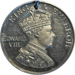 Medal - Proposed Coronation of Edward VIII 1937