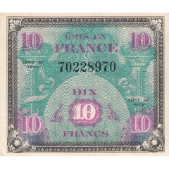 10 Francs - Allied Military Currency