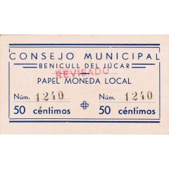 50 Céntimos Benicull del Júcar