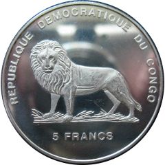 5 Francs Lady Diana - Meeting with Pope John Paul II
