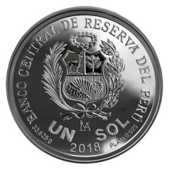 1 Sol 450 years of the first Peruvian coin