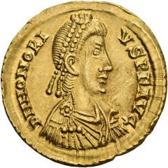 Solidus - Honorius VICTORIA AVGGG, Rome