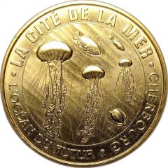 Jeton touristique - Monnaie de Paris - Cherbourg - La Cité de la Mer - L`océan du futur