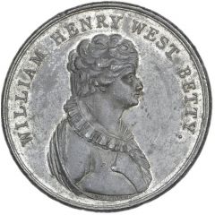 Medal - George III William Betty, J. Westwood, white metal