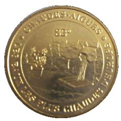 Monnaie de Paris Tourist Token - Chaudes-Aigues Les eaux les plus chaudes d`Europe
