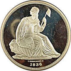 2 oz Silver America`s Rarest Coins - Gobrecht Dollar