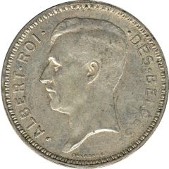 20 Francs - Albert I French text