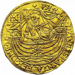 1/2 Rose noble - Philip II