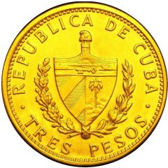 3 Pesos Obverse Trial