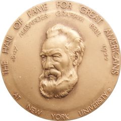 Medal - Hall of Fame for Great Americans Alexander Graham Bell