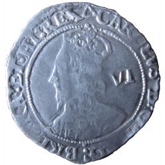 6 Pence - Charles I 6th bust, group F