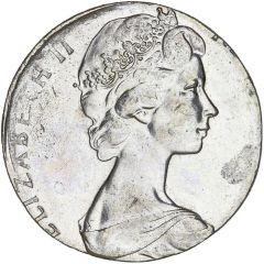 10 Cents - Elizabeth II 2nd portrait - Planchet Error