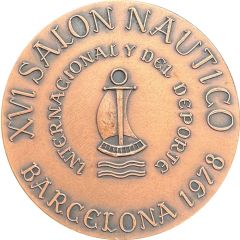 Medal - 16th international nautical exhibition in Barcelona 1978