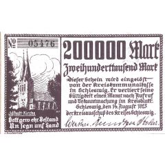 200 000 Mark Kreis Schleswig