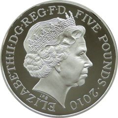 5 Pounds - Elizabeth II The Mall, Silver Proof