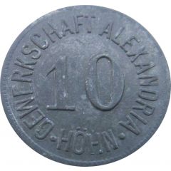 10 Pfennig - Höhn Gewerkschaft Alexandria