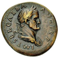 Sestertius - Galba S C, Victory