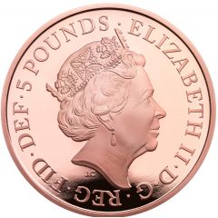5 Pounds - Elizabeth II Remembrance Day 2019, Gold Proof