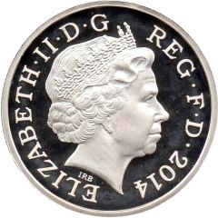 1 Pound - Elizabeth II Thistle and Bluebell, Silver Proof