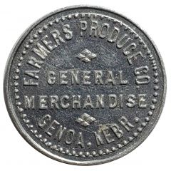 25 Cents - Farmers Produce Co. Genoa, Nebraska