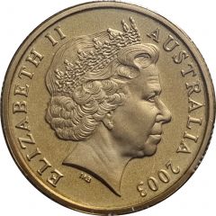 1 Dollar - Elizabeth II 4th Portrait - Volunteers - Coloured Proof