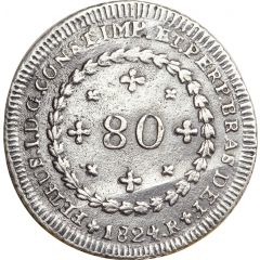 80 Réis - Pedro I