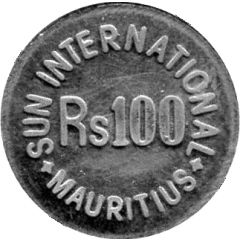 Token - 100 Rupees - Sun International Hotel