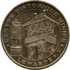 Monnaie de Paris Tourist Token - Lewarde Centre Historique Minier - Le chevalement et la lampe de mineur
