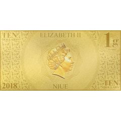 10 Dollars - Elizabeth II Mickey Mouse`s 90th Anniversary