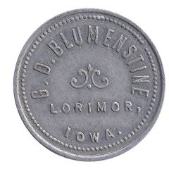 5 Cents - G.D. Blumenstine Lorimor, Iowa