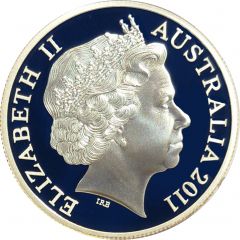 2 Dollars - Elizabeth II 4th Portrait - HMAS Australia II