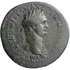 Sestertius - Domitian PACI AVGVST S C, Pax
