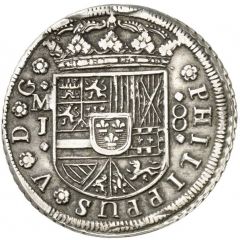 8 Reales - Felipe V Madrid,PHILIPPUS and wide crown