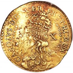 1/2 Unite - Charles I Oxford mint