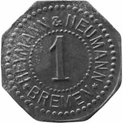 1 Pfennigs - Bremen Heymann & Neumann