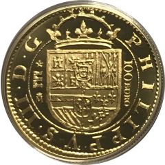 100 Euros 2 Escudos of Felipe III minted in 1607