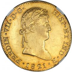 8 Escudos - Fernando VII Guadalajara - Royalist Coinage