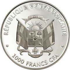 1000 Francs CFA Gold Banded Forester