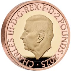 2 Pounds - Charles III 200 Years of the Modern Railway, Gold Proof