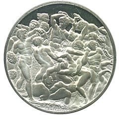 Medallion - The Genius of Michelangelo Battle of the Centaurs