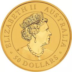 50 Dollars - Elizabeth II 6th Portrait - Kangaroo - Gold Bullion Coin