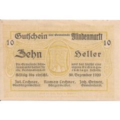 10 Heller Blindenmarkt