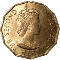3 Pence - Elizabeth II 1st portrait