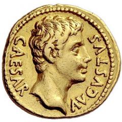 Aureus - Augustus S P Q R CL V, Victory
