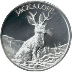 1 oz Silver Intaglio Mint - Jackalope