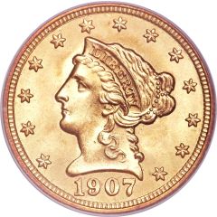 2 1/2 Dollars `Coronet Head - Quarter Eagle`