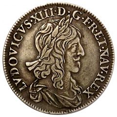 1/2 Écu - Louis XIII 1st portrait