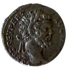 Denarius - Septimius Severus P M TR P III COS II P P, Minerva